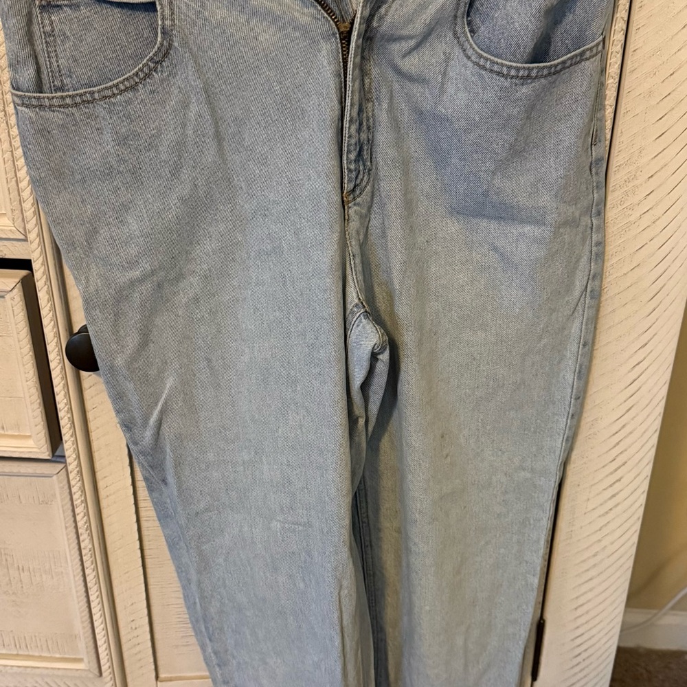 Classic Light Blue Straight Leg Jeans